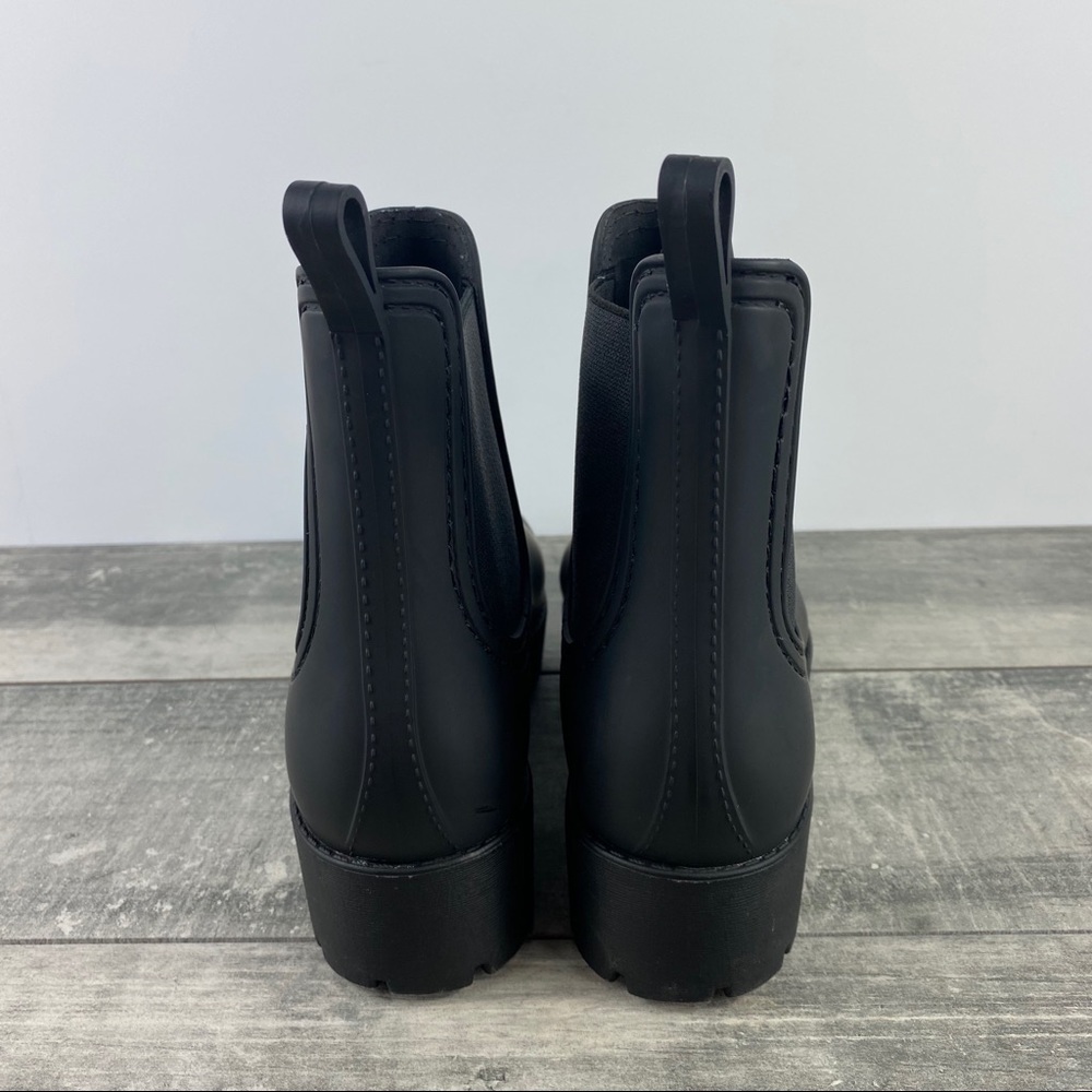 Jeffrey Campbell Cloudy Waterproof Rain Boot Black - Picture 4 of 7